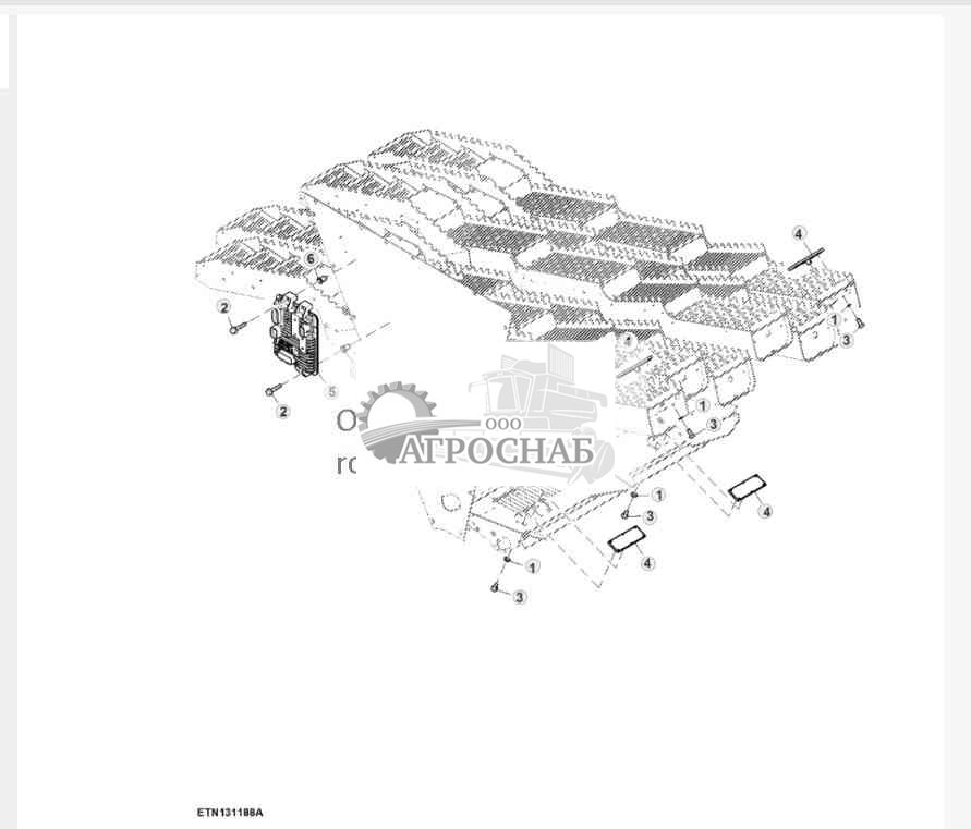 Датчик контроля потерь зерна 